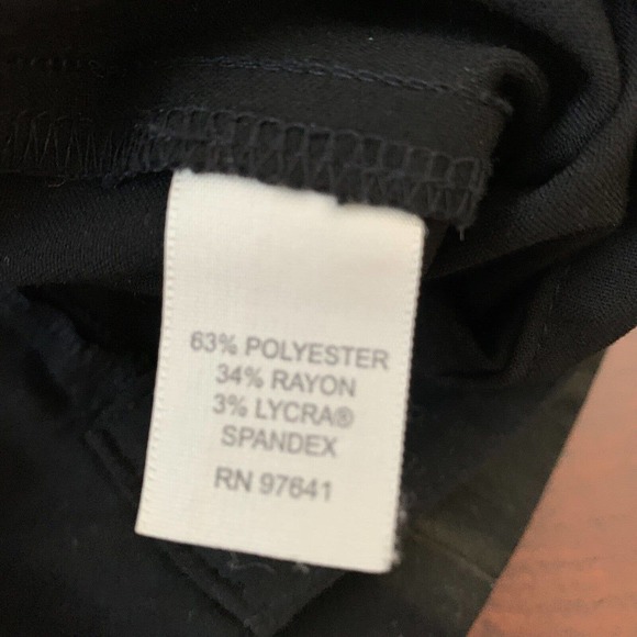 J. Jill Dress Pants‎ Womens 10 Black Wide Leg Stretch Business Dress Pants - Picture 4 of 7